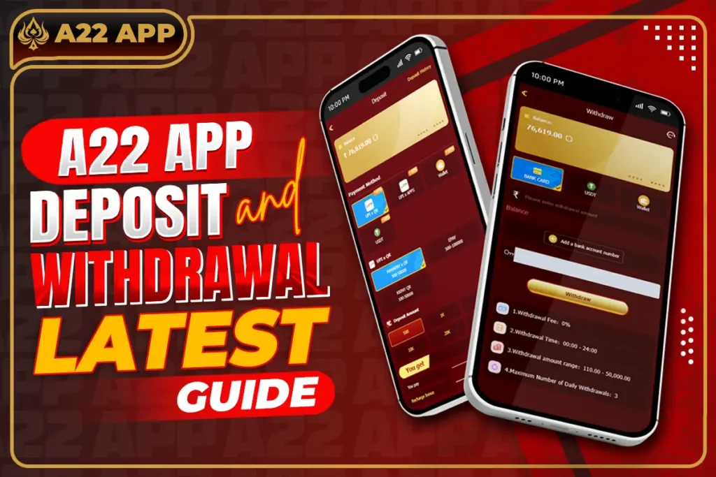 a22 app deposit and withdrawal latest guide